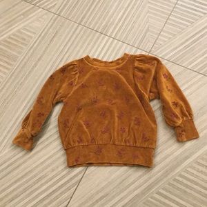 Soft gallery velour top size 2Y